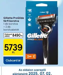 Tesco Gillette ProGlide férfi borotva ajánlat