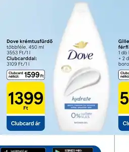 Tesco Dove krémtusfürdő ajánlat