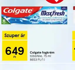 Tesco Colgate fogkrém ajánlat