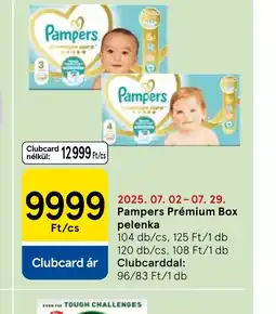 Tesco Pampers Prémium Box pelenka ajánlat