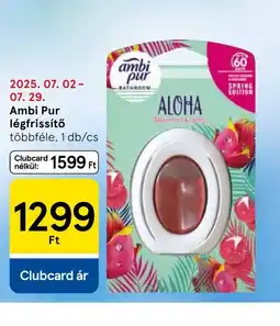 Tesco Ambi Pur légfrissítő ajánlat