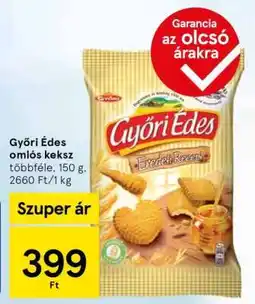 Tesco Győri Édes omlós keksz ajánlat