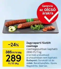 Tesco Zagyvaparti füstölt csemege ajánlat