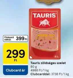 Tesco Tauris zöldséges szelet ajánlat