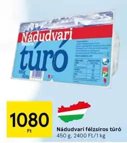 Tesco Nádudvari félzsíros túró ajánlat