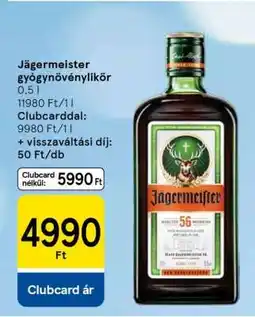 Tesco Jägermeister gyógynövénylikőr ajánlat