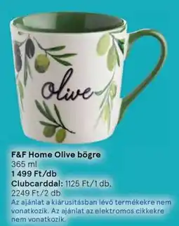 Tesco F&F Home Olive bögre ajánlat