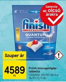 Tesco FINISH Mosogatógép-tabletta ajánlat