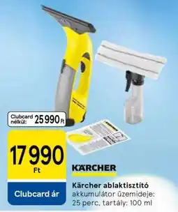 Tesco Kärcher ablaktisztító ajánlat