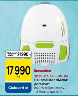 Tesco Hausmeister HM2041 porszívó ajánlat