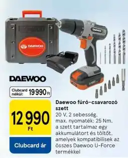 Daewoo fúró-csavarozó szett