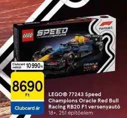 Tesco LEGO 77243 Speed Champions Oracle Red Bull Racing RB20 F1 versenyautó ajánlat