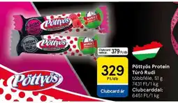 Tesco Pöttyös Protein Túró Rudi ajánlat