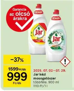 Tesco Jar kézi mosogatószer ajánlat