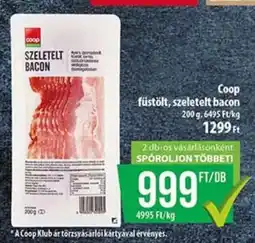 Coop Coop füstölt, szeletelt bacon ajánlat