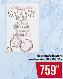 Coop Gesztenyés desszert ajánlat