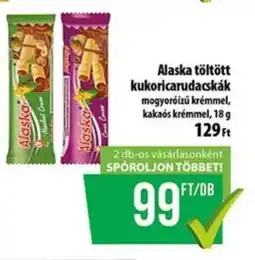 Coop Alaska töltött kukoricarudacskák ajánlat