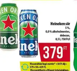 Coop Heineken sör ajánlat