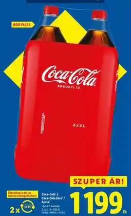 Lidl Coca-Cola / Coca-Cola Zero/ Fanta ajánlat