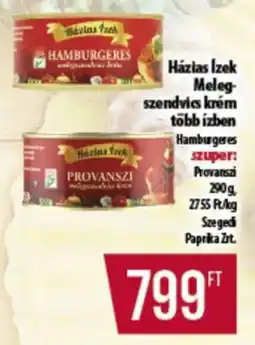 Coop Házias Izek Meleg- szendvics krém több ízben ajánlat
