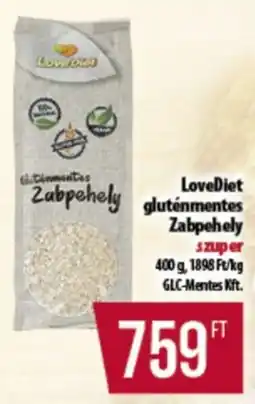 Coop LoveDlet gluténmentes Zabpehely ajánlat