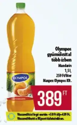 Coop Olympos gyümölcsital több ízben ajánlat