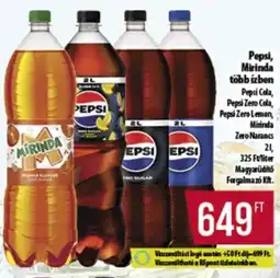 Coop Pepsi, Mirinda több ízben ajánlat