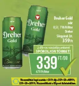 Coop Dreher Gold sör ajánlat