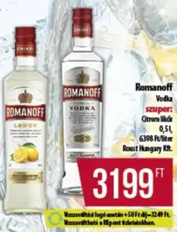 Coop Romanoff Vodka ajánlat