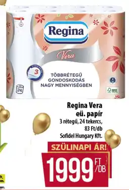 Coop Regina Vera eü. papír ajánlat