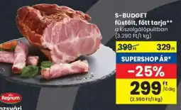Spar S-BUDGET füstölt, főtt tarja ajánlat