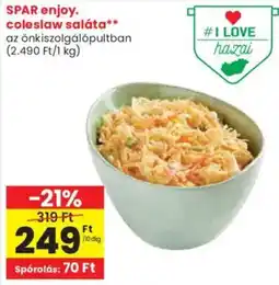 Spar SPAR enjoy. coleslaw saláta ajánlat