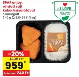 Spar SPAR enjoy. rántott sajt kukoricasalátával ajánlat