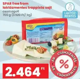 Spar SPAR free from laktózmentes trappista sajt ajánlat