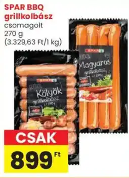 Spar SPAR BBQ grillkolbász ajánlat