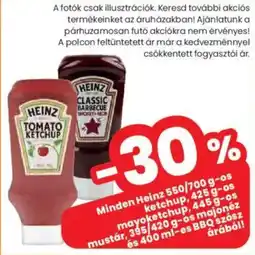 Spar Heinz ketchup, mayoketchup, mustár, BBQ ajánlat