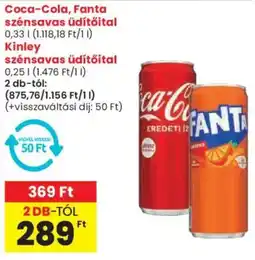Spar Coca-Cola, Fanta, Kinley ajánlat