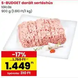 Interspar S-BUDGET darált sertéshús ajánlat