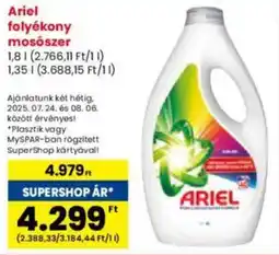 Interspar Ariel folyékony mosószer ajánlat