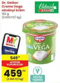 Interspar Dr. Oetker Creme Vega növényi krém ajánlat