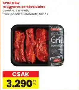 Interspar SPAR BBQ magyaros sertésoldalas ajánlat