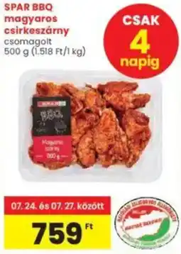 Interspar SPAR BBQ magyaros csirkeszárny ajánlat