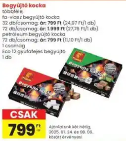 Interspar Begyújtó kocka ajánlat
