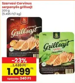 Interspar Szarvasi Cervinus serpenyős grillsajt ajánlat