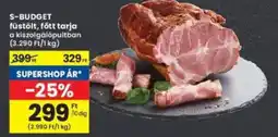 Interspar S-BUDGET füstölt, főtt tarja ajánlat