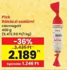 Interspar Pick Rákóczi szalámi ajánlat