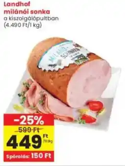 Interspar Landhof milánói sonka ajánlat