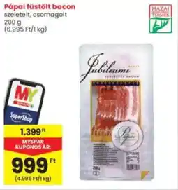 Interspar Pápai füstölt bacon ajánlat