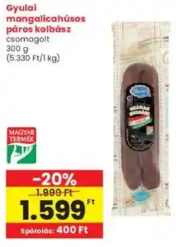 Interspar Gyulai mangalicahúsos páros kolbász ajánlat