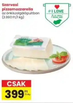 Interspar Szarvasi pizzamozzarella ajánlat
